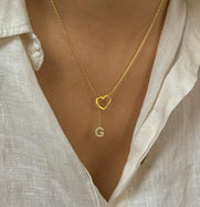 Gümüş Harfli Kolye