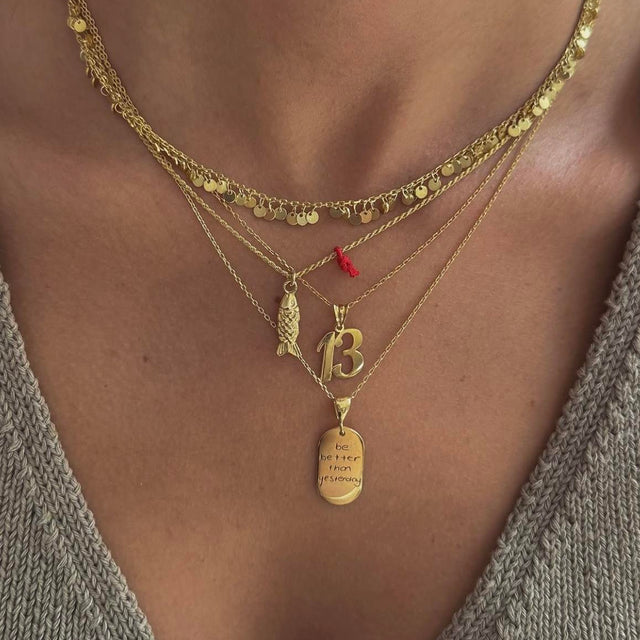 13 Sayılı Kolye-925 Ayar Gümüş