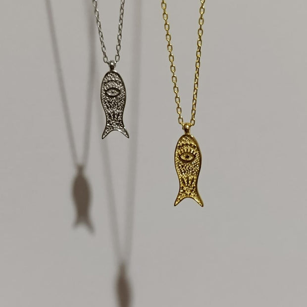 Balık Kolye-925 Ayar Gümüş