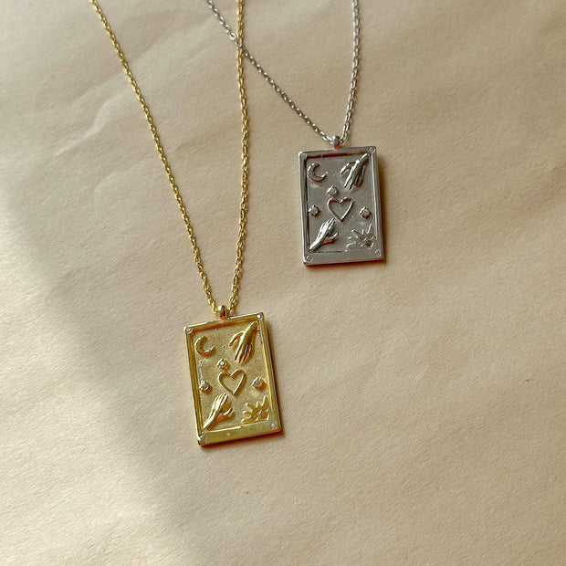 Çoklu Sembol Kolye - 925 Ayar Gümüş