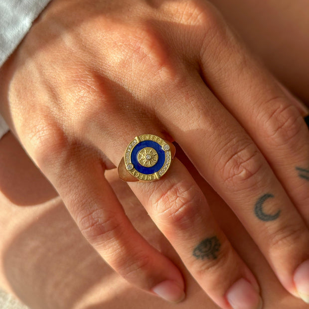 `ENERGY` Taşlı Yüzük - 925 Ayar Gümüş