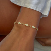 Göz Figürlü Bileklik -  925 Ayar Gümüş