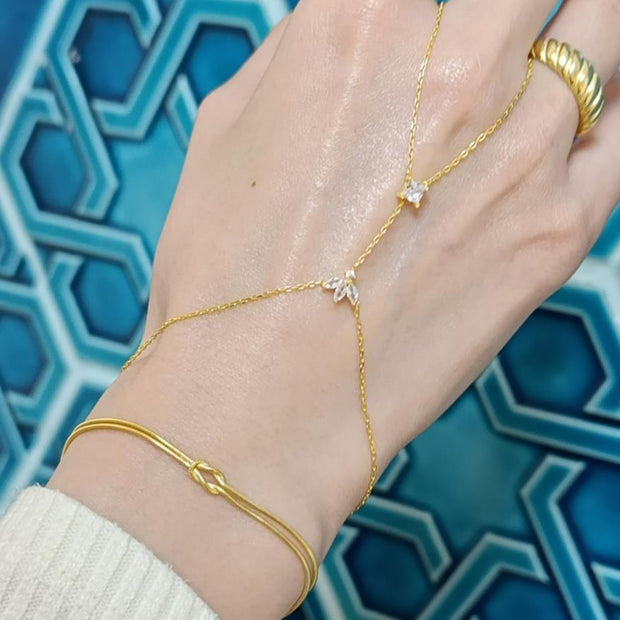 Kare Taş Detaylı Lotus Şahmeran