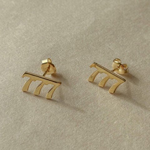 Melek Sayısı Küpe -  925 Ayar Gümüş