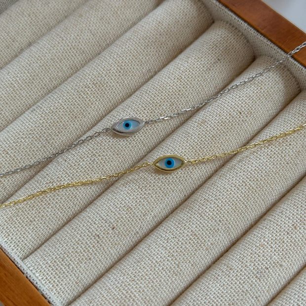 Minik Göz Bileklik -  925 Ayar Gümüş