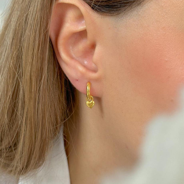 Minik Kalpli Küpe - Çift - 925 Ayar Gümüş