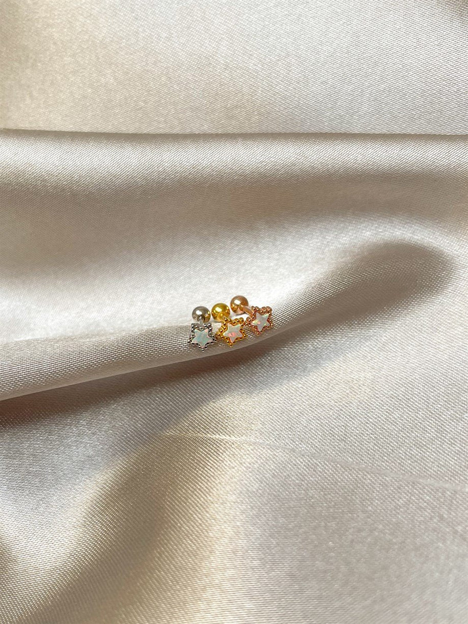 Minik Opal Taşlı Piercing