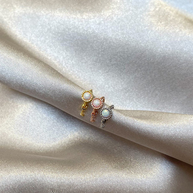 Minik Opal Taşlı Piercing
