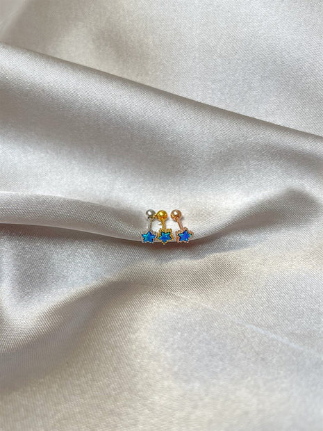 Minik Opal Taşlı Piercing