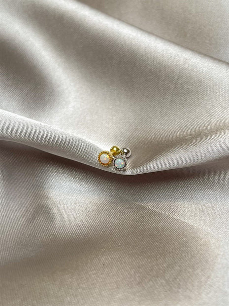 Minik Opal Taşlı Piercing
