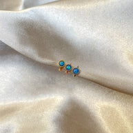 Minik Opal Taşlı Piercing