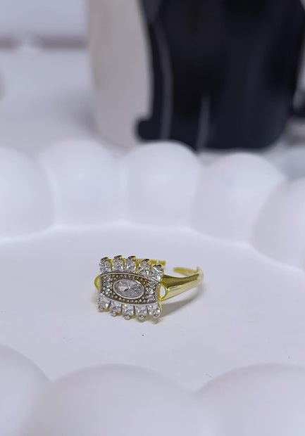 Oval Taşlı Yüzük - 925 Ayar Gümüş