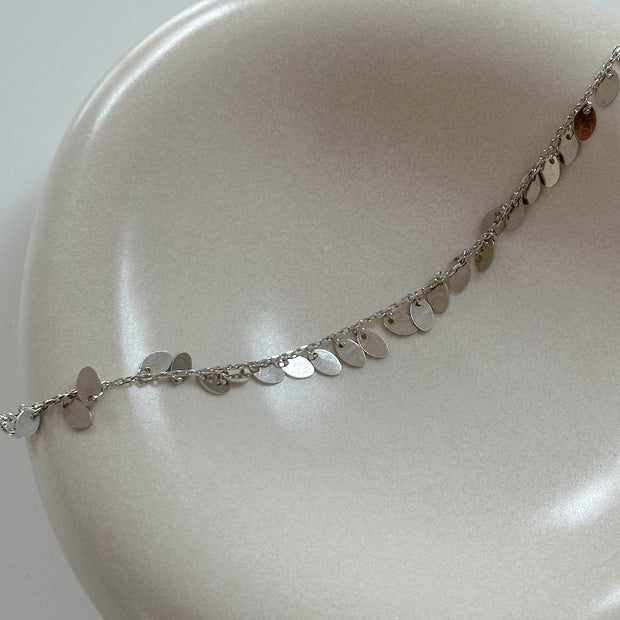 Pullu Zincir Bileklik -  925 Ayar Gümüş