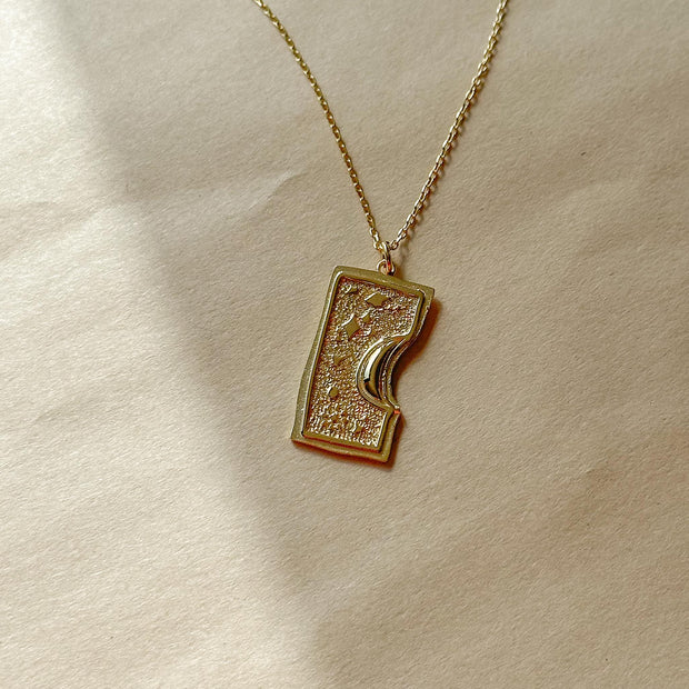 Plaka Sembol Kolye - 925 Ayar Gümüş