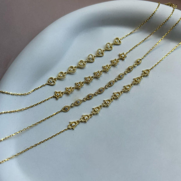 Taşlı Bileklik-925 Ayar Gümüş