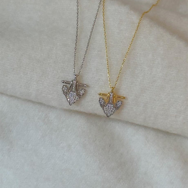 Taşlı Figür Kolye - 925 Ayar Gümüş