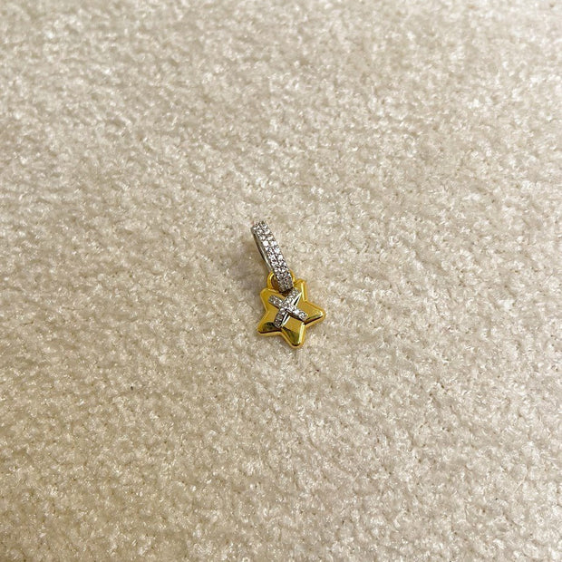 Yıldız Figürlü Küpe Tek - 925 Ayar Gümüş