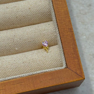 Zircon Taşlı Piercing - 925 Ayar Gümüş