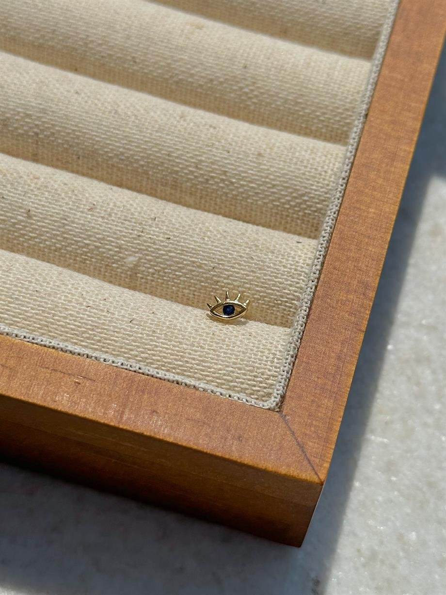 Zircon Taşlı Piercing - 925 Ayar Gümüş
